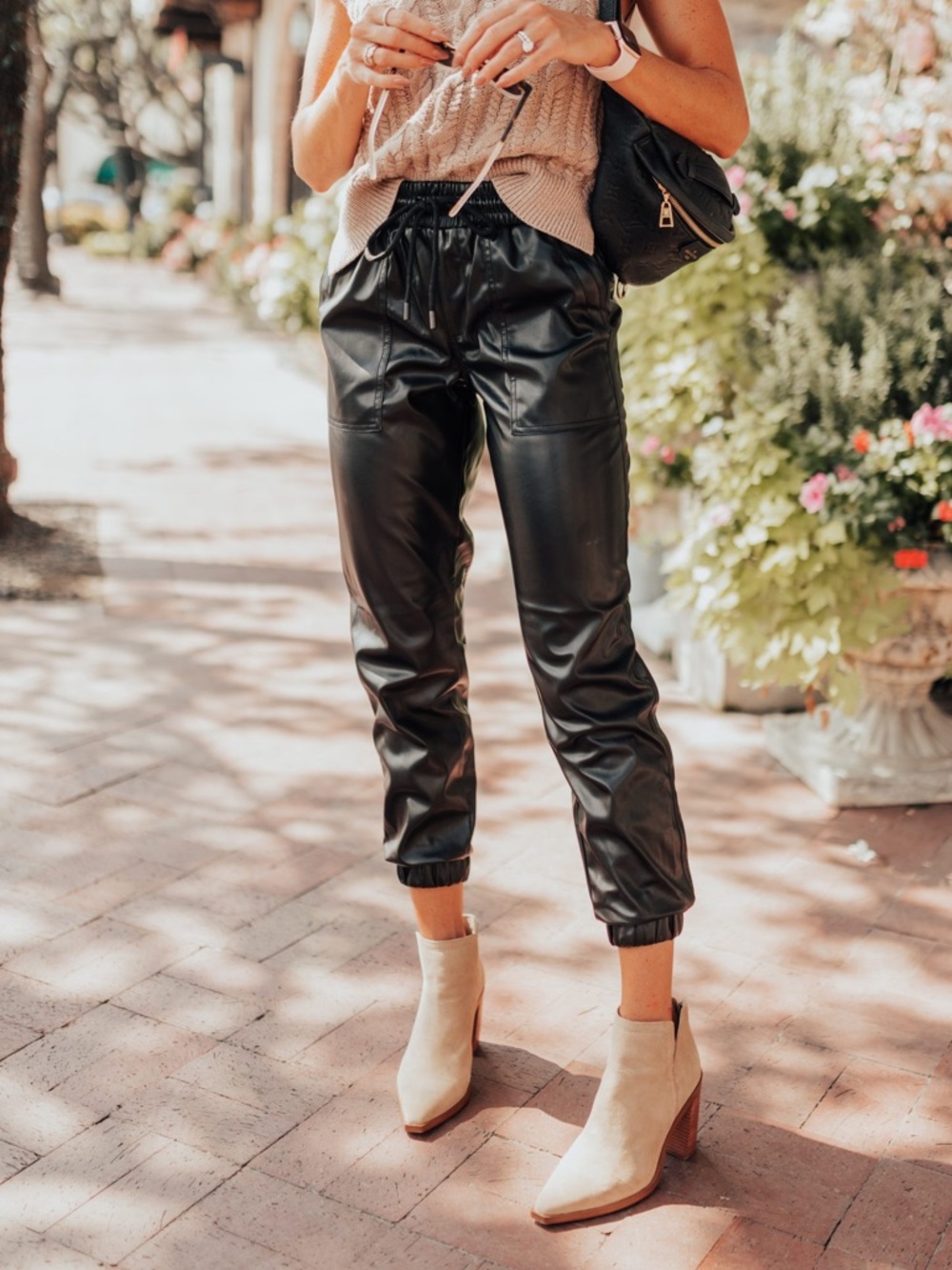 Blank NYC Faux Leather Joggers 26